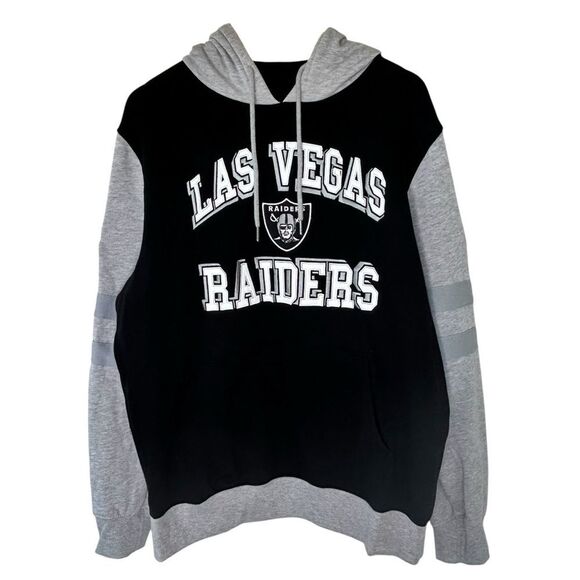 NFL Other - NFL Las Vegas raiders black and gray hooded sweatshirt size large